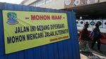 Ada Perbaikan, Jalan KH Agus Salim Bekasi Ditutup
