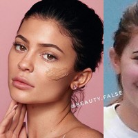 Beberapa orang, termasuk para selebriti dan influencer mungkin ada yang menyembunyikan wajah atau penampilan aslinya karena beberapa alasan. Salah satu selebriti yang terlihat kerap kali menggunakan makeup adalah Kylie Jenner. Jika wajahnya dibandingkan seperti ini, bagaimana menurutmu? Foto: Instagram @beauty.false