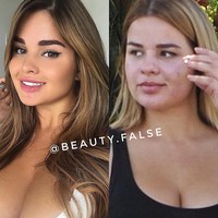 Foto ini membuktikan bahwa influencer dan selebritipun tetap memiliki kekurangan. Tapi walaupun demikian, jujur saja fotonya tanpa makeup juga tetap terlihat cantik dan natural kan? Foto: Instagram @beauty.false
