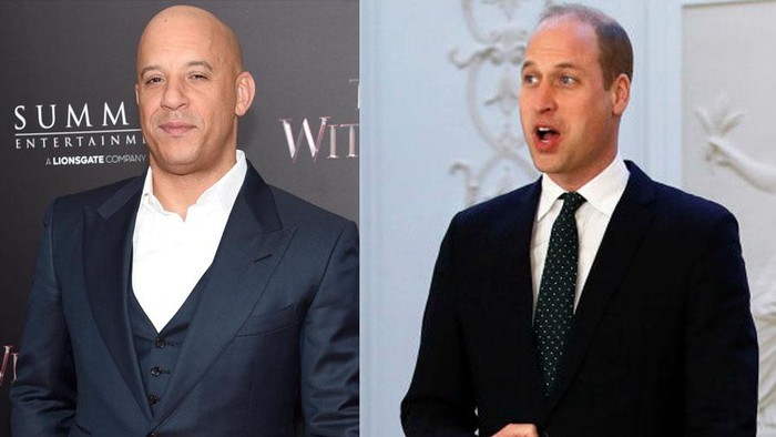 Sama-sama Botak, Ganteng Vin Diesel atau Pangeran William? Ini Hasil
