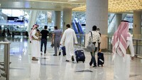 Ibadah haji tahun ini dilaksanakan secara terbatas sekitar 1.000 orang saja. Saudi Ministry of Media via AP.