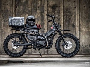 Modifikasi Honda CT125, Tampil Gahar dengan Knalpot ala Senjata Militer