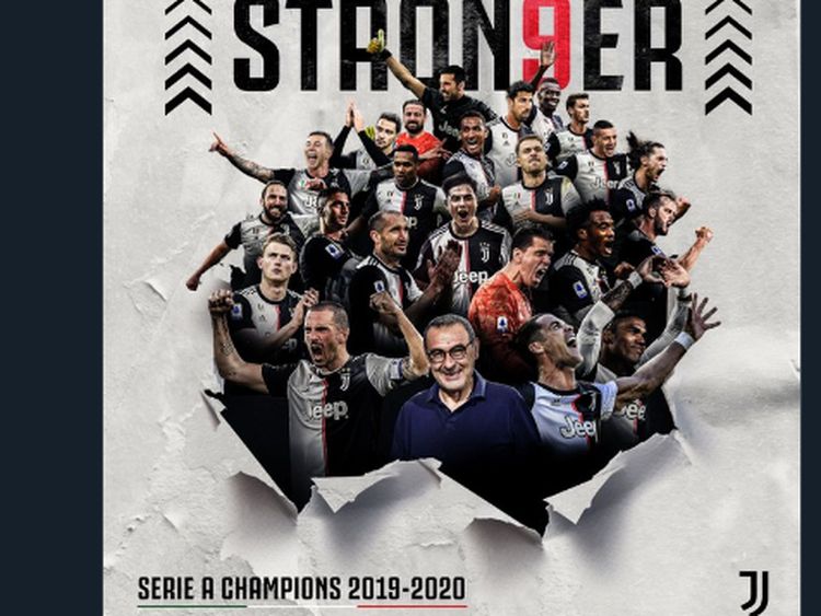 Foto: Juventus Juara Liga Italia, #Stron9er pun Bergaung