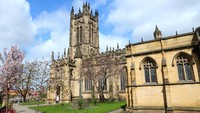 Bangunan megah lain di Manchester adalah Katedral Manchester. (Getty Images/iStockphoto/tupungato)