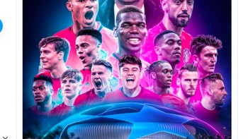 Kembali ke tempat di mana kita berada, tulis netizen ini, lengkap dengan foto skuad MU dan pelatih Ole Gunnar Solskjaer. Foto: Twitter