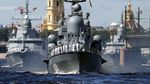 Parade Kapal Peringati Hari Angkatan Laut Rusia