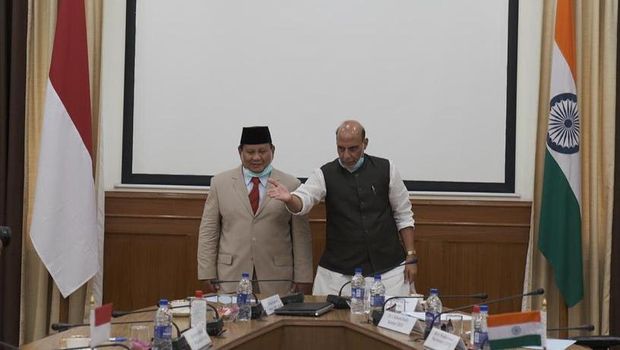 Kunjungan kerja Menhan Prabowo Subianto ke India