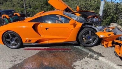 Kondisi Supercar Milik Eks Pebalap F1 yang Ringsek