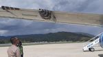 Sayap Trigana Air Rusak usai Mendarat Miring di Bandara Wamena