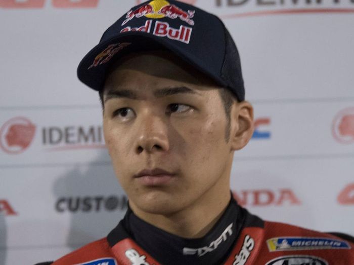 Takaaki Nakagami DOHA, QATAR - FEBRUARY 24: Takaaki Nakagami of Japan and LCR Honda Idemitsu speaks with journalists during the MotoGP Tests at Losail Circuit on February 24, 2020 in Doha, Qatar. (Photo by Mirco Lazzari gp/Getty Images)