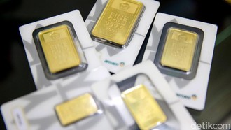 Harga Emas Hari Ini Naik Rp 10.000/Gram