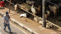 Lapak pedagang pun merebut hak pejalan kaki di kawasan tersebut.