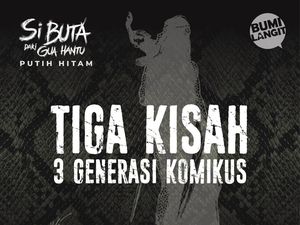 Komik Si Buta dari Gua Hantu Putih Hitam Digarap Komikus Lintas Generasi