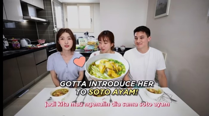 orang korea utara coba soto ayam