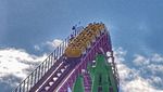Detik-detik Penumpang Terjebak di Roller Coaster Setinggi 45 Meter di Inggris