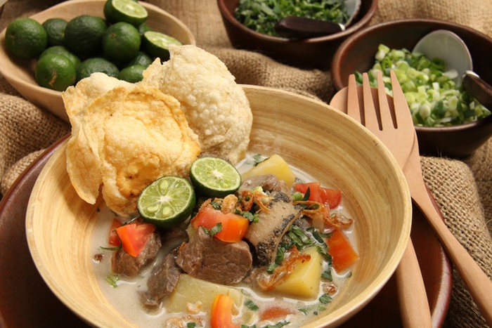 soto daging sapi 2 Soto Daging Sapi Bening dan Santan