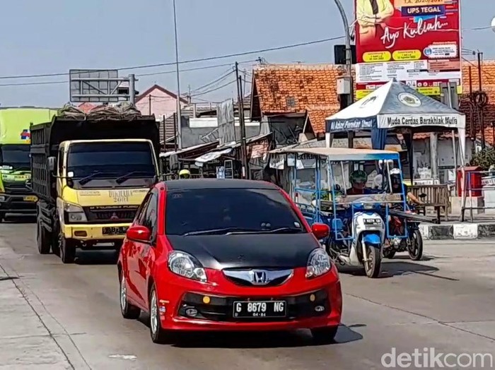 Suasana di jalur Pantura, Brebes, Rabu (29/7/2020).