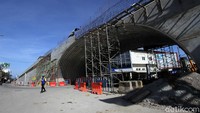 Begini penampakan terkini progres pembangunan jalan layang Purwosari.