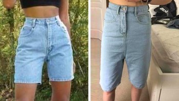 Mungkin penjualnya lupa memotong celananya sehingga beda dengan foto yang dipajang. Foto: Reddit/ExpectationVsReality