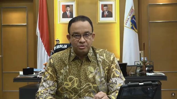 Gubernur DKI Jakarta Anies Baswedan Mengumumkan Status PSBB Transisi Jakarta (Tangkapan Layar Youtube PEMPROV DKI JAKARTA)