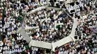 Itikaf yang dilakukan pada saat haji sebelum adanya COVID-19 juga dipenuhi oleh jutaan jemaah dari berbagai penjuru dunia. Istimewa  