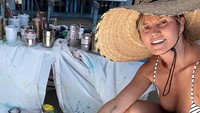 Baru-baru ini Heidi tengah keranjingan melukis. Dok. Instagram/heidiklum