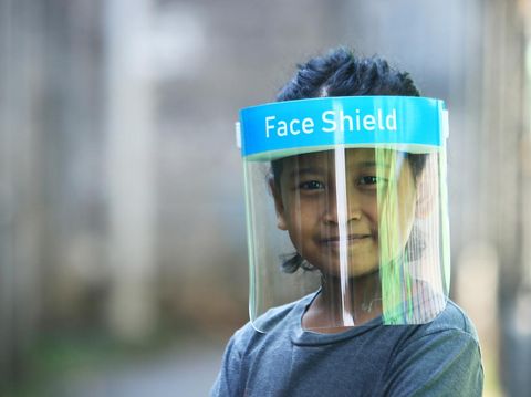 New normal. The new normal order requires everyone to wear a mask or face shield when leaving the house.