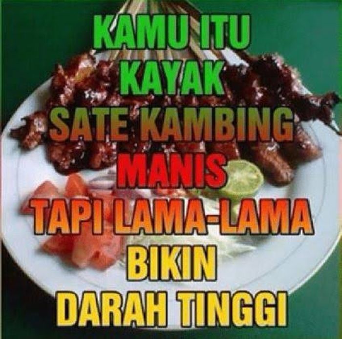 Nggak Sabar Makan Sate Kambing? Lihat Meme Lucu Ini Dulu - Foto 2