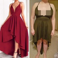 Ingin memakai gaun cantik untuk menghadiri suatu acara, wanita ini malah mendapatkan gaun yang tak sesuai ekspetasi. Potongan gaun yang dibelinya tidak seperti model yang ada di katalog online. Foto: dok. © MissAcedia / reddit.