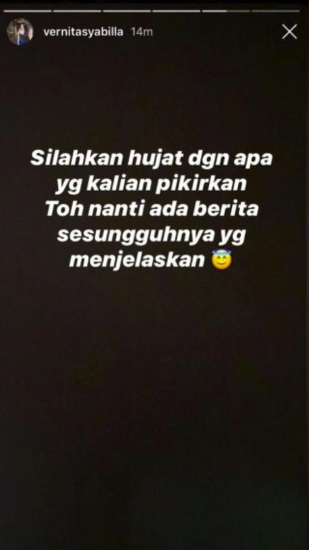 Curhat Vernita Syabuilla di IG Stories saat diperiksa polisi