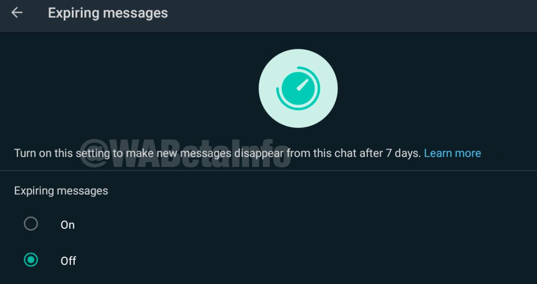 WhatsApp hapus pesan otomatis