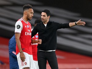 Ada Apa di Antara Aubameyang dan Arteta?
