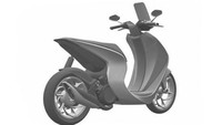 Satu hal yang pasti, skutik baru Honda ini tidak akan mengusung powertrain bertenaga listrik. Tampak dari desain knalpot yang tersemat di samping kanan. Bentuk knalpot ini juga terkesan sporty mirip seperti potongan bambu. Foto: Rushlane