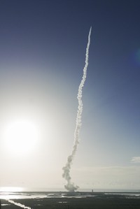 This photo provided by NASA, a United Launch Alliance Atlas V rocket launches at Space Launch Complex 41 at the Cape Canaveral Air Force Station, Thursday, July 30, 2020, in Cape Canaveral, Fla. NASAs Perseverance blasted off  atop an Atlas V rocket Thursday morning. Its the first step in an ambitious project to bring the first Martian rock samples back to Earth to be analyzed for evidence of ancient life.  (Joel Kowsky/NASA via AP)
