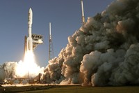 This photo provided by NASA, a United Launch Alliance Atlas V rocket launches at Space Launch Complex 41 at the Cape Canaveral Air Force Station, Thursday, July 30, 2020, in Cape Canaveral, Fla. NASAs Perseverance blasted off  atop an Atlas V rocket Thursday morning. Its the first step in an ambitious project to bring the first Martian rock samples back to Earth to be analyzed for evidence of ancient life.  (Joel Kowsky/NASA via AP)