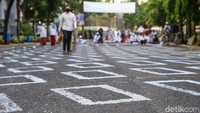 Tanda kotak ini merupakan tempat para jemaah menunaikan salat Idul Adha.