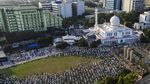 Penampakan Salat Idul Adha di Masjid Al-Azhar dari Udara