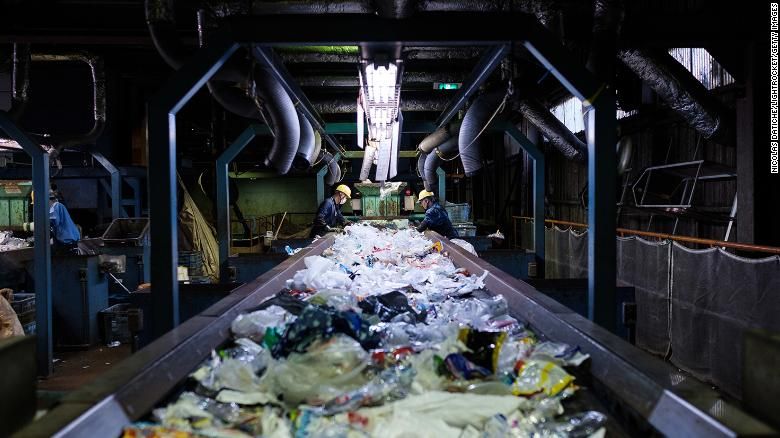 Sampah plastik Jepang
