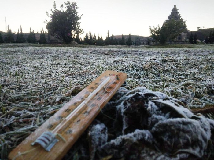 Suhu udara di Dieng turun lagi hingga minus 4, Jumat (31/7/2020).