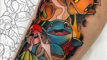 Hewan-hewan di game Pokemon. Foto: Instagram/ikostattoo
