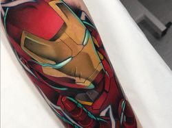 Keren! Seni Tato Gambar Kartun yang Berwarna