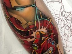 Keren! Seni Tato Gambar Kartun yang Berwarna