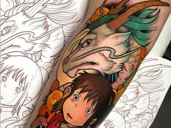 Keren! Seni Tato Gambar Kartun yang Berwarna