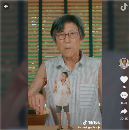 Video TikTok Nenek Lynja masak