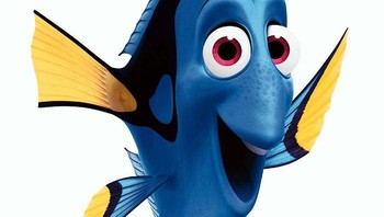 Menurutnya gambar karakater Dory dari film Finding Nemo yang paling sulit. Sebab Dory adalah gambar hewan pertama yang diubah menjadi karakter wanita cantik. Foto: Boredpanda