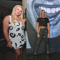 Seperti inilah transformasi mengejutkan tubuhnya kini. Sebelumnya aku terlalu malu untuk menggunakan baju renang yang menunjukkan stretch mark di perutku. Sekarang aku berdiri di panggung mengenakan bikini. Berpose dengan gaya yang telah aku pelajari, ucap wanita 30 tahun itu.  Foto: dok. Instagram