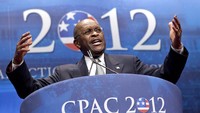 Pengumuman meninggalnya Politikus Partai Republik ini disampaikan lewat akun Twitter dan situsnya. Cain meninggal pada Kamis (30/7) waktu setempat, setelah dirawat selama beberapa minggu. AP Photo/J. Scott Applewhite.