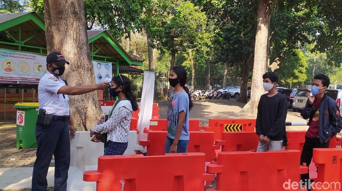 Suasana Ragunan Sabtu (1/8/2020) pagi
