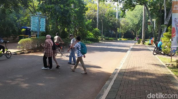 Suasana Ragunan Sabtu (1/8/2020) pagi