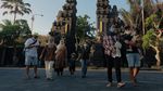 Suasana Libur Idul Adha di Tanah Lot